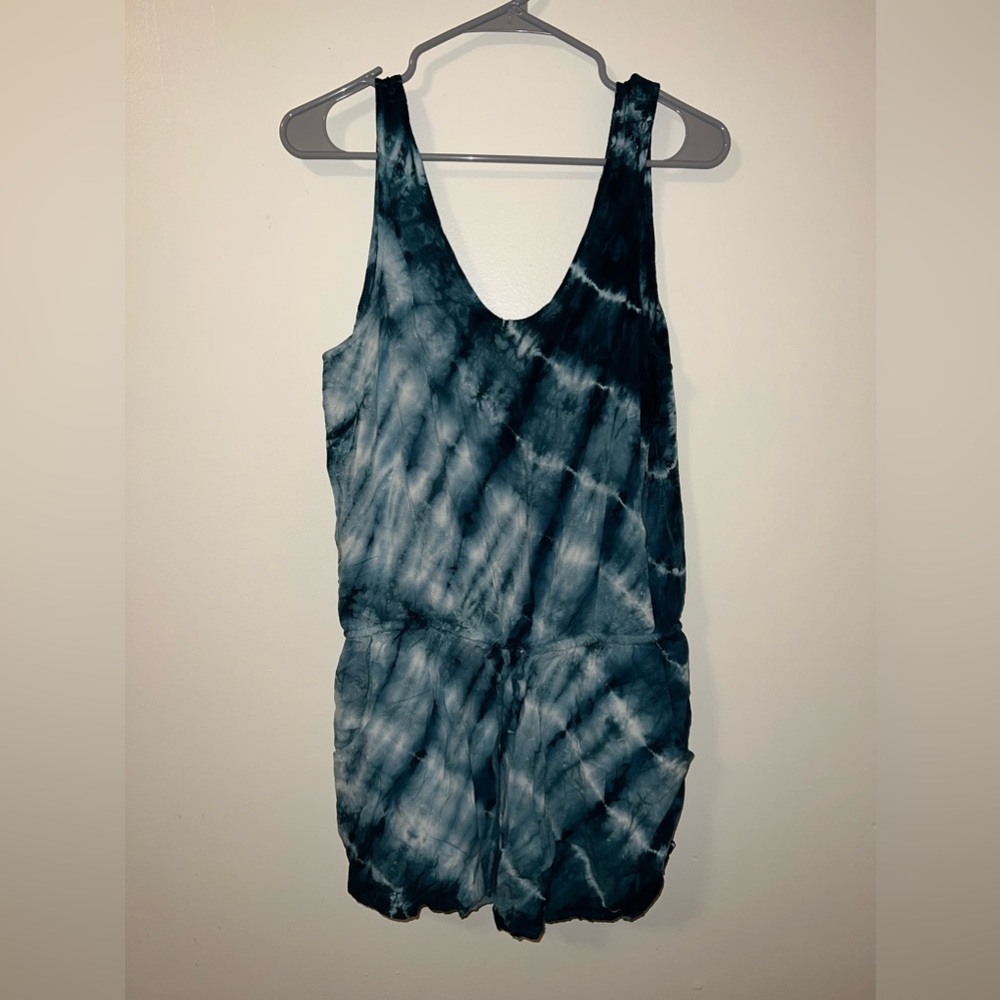 Teal Tie Dye Romper
